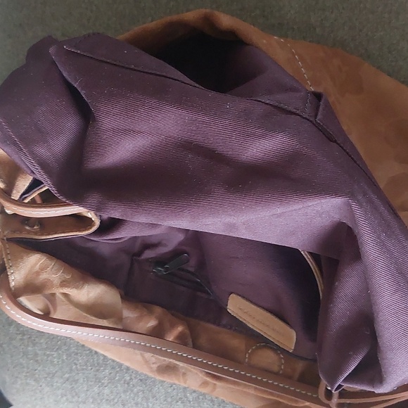 NINE WEST STUDIO, Vintage Suede lether bag, cinnamon color. Great condition - Picture 11 of 12